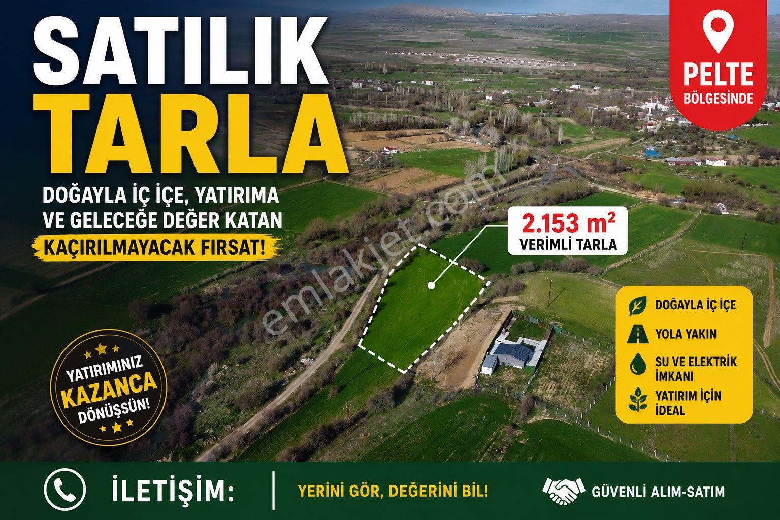 Sahibinden Pelte Köyünde Satılık Tarla