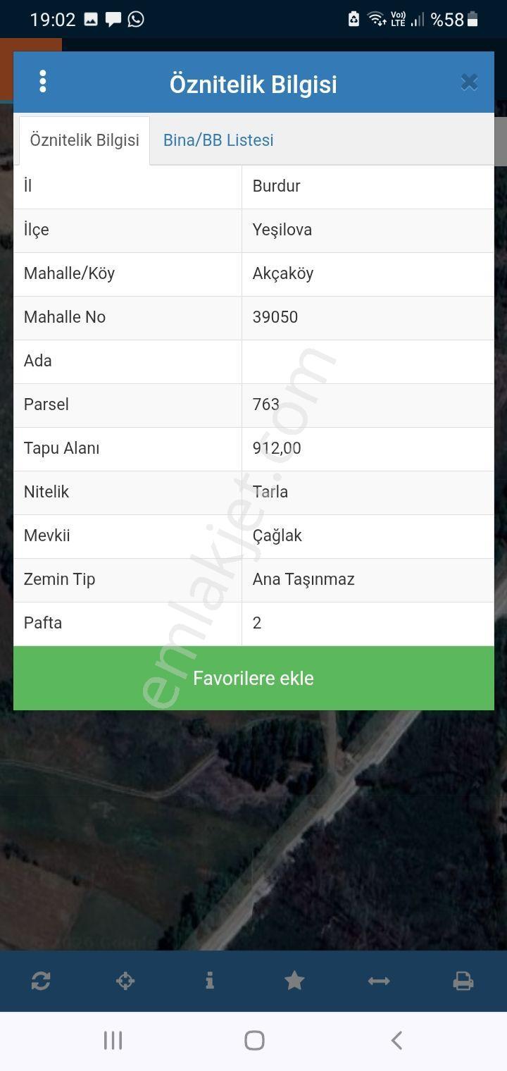 Sahibinden Akçaköyde Uygun Tarla