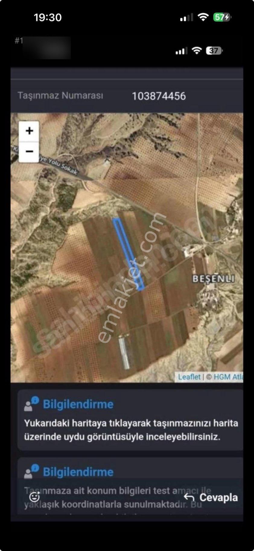 Sahibinden Kilis Merkez Beşenli Köyü Oklar Mevkii