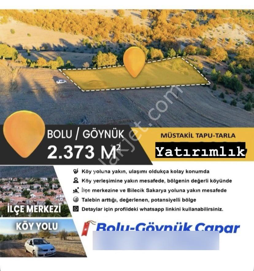 Sahibinden Bolu Göynük Çapar' Da Satılık 2.373 M2 Tarla