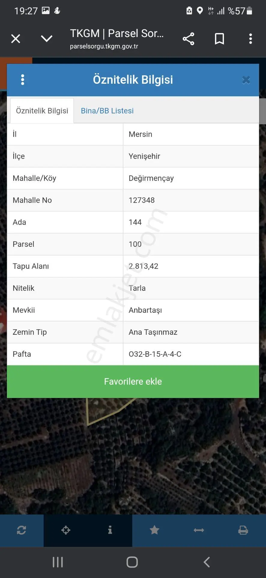 Acil Sahibinden Bakımlı Yetişmiş Portakal Bahçesi