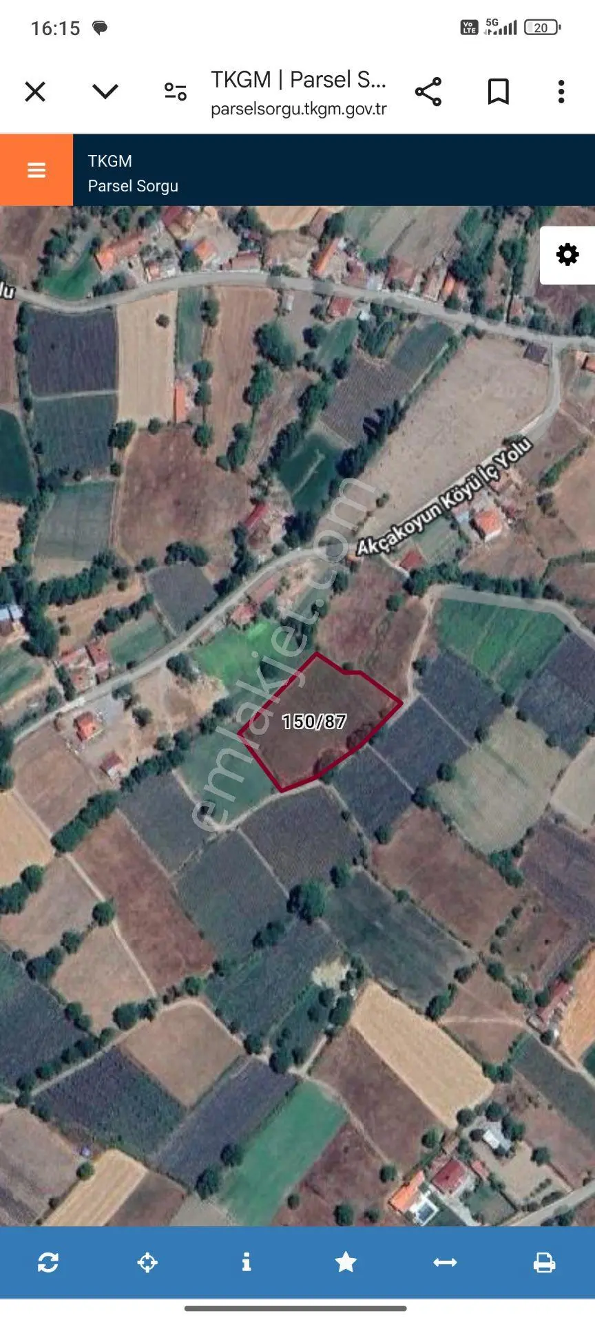 Sahibinden Çanakkale Yenice Akcakoyun Köy İçi