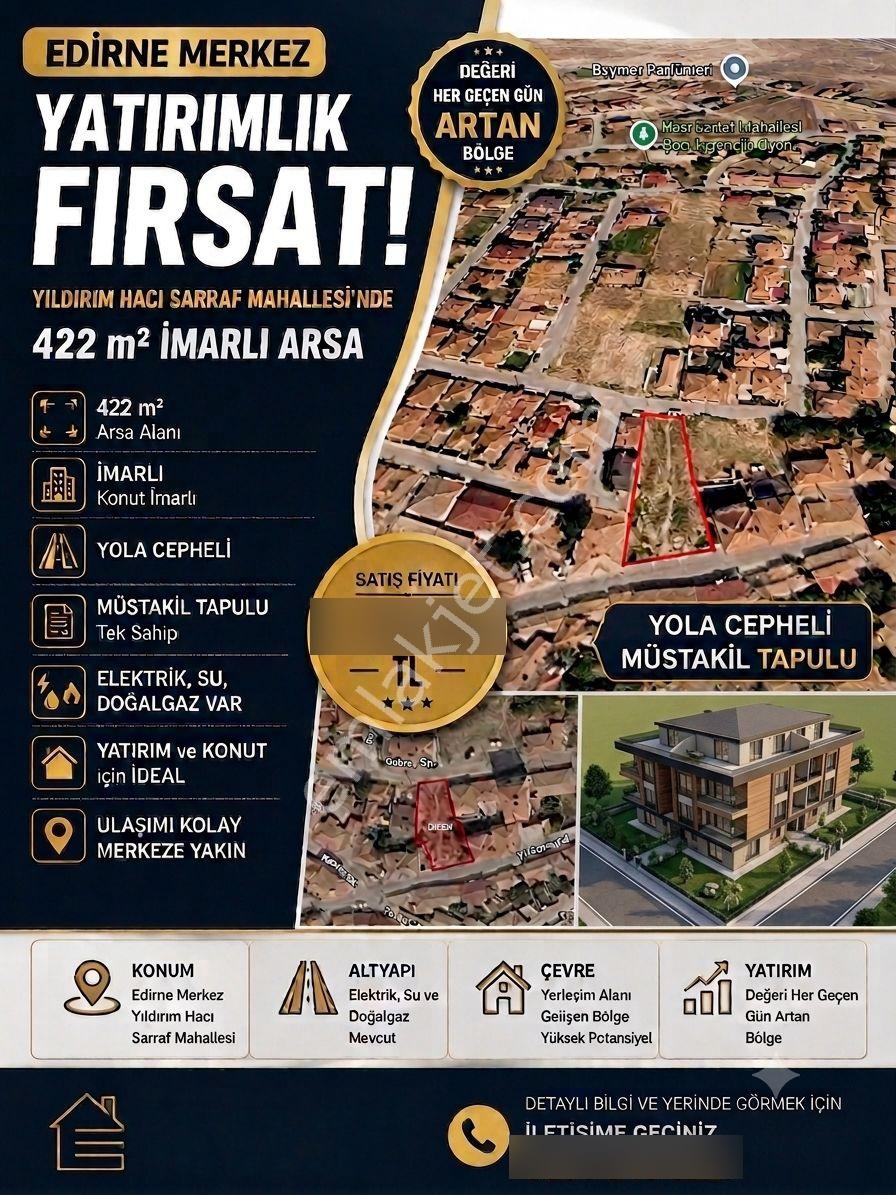 Sahibinden Edirne Merkezde Yatırımlık İmarlı Arsa