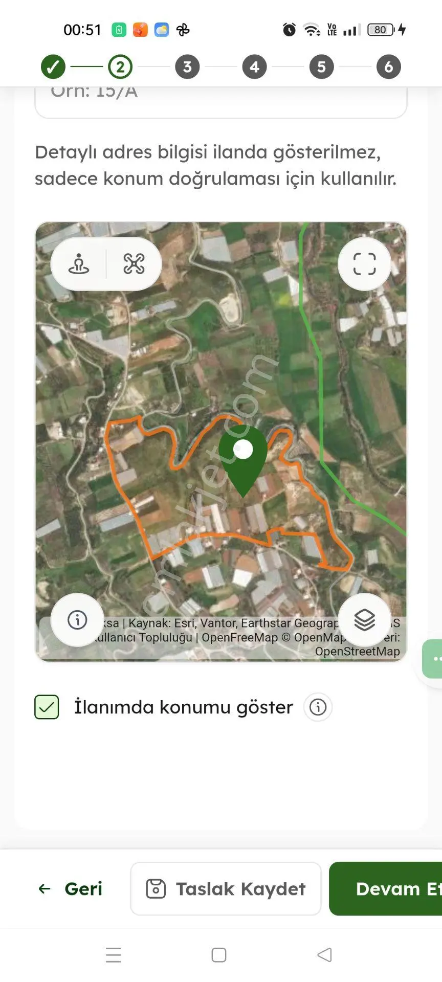 Sahibinden Hisseli Tarla