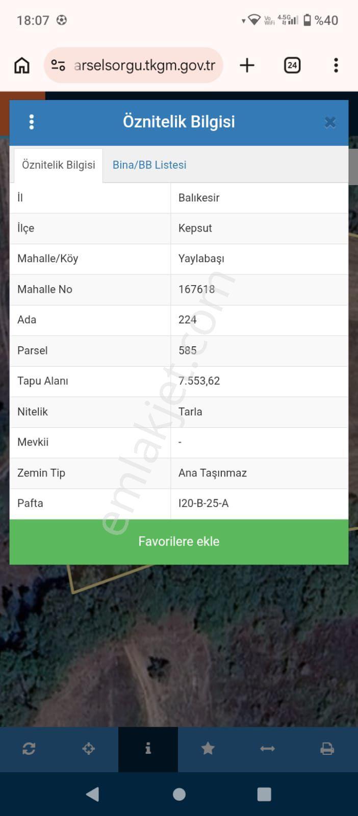 Sahibinden Yatırımlık Tarla