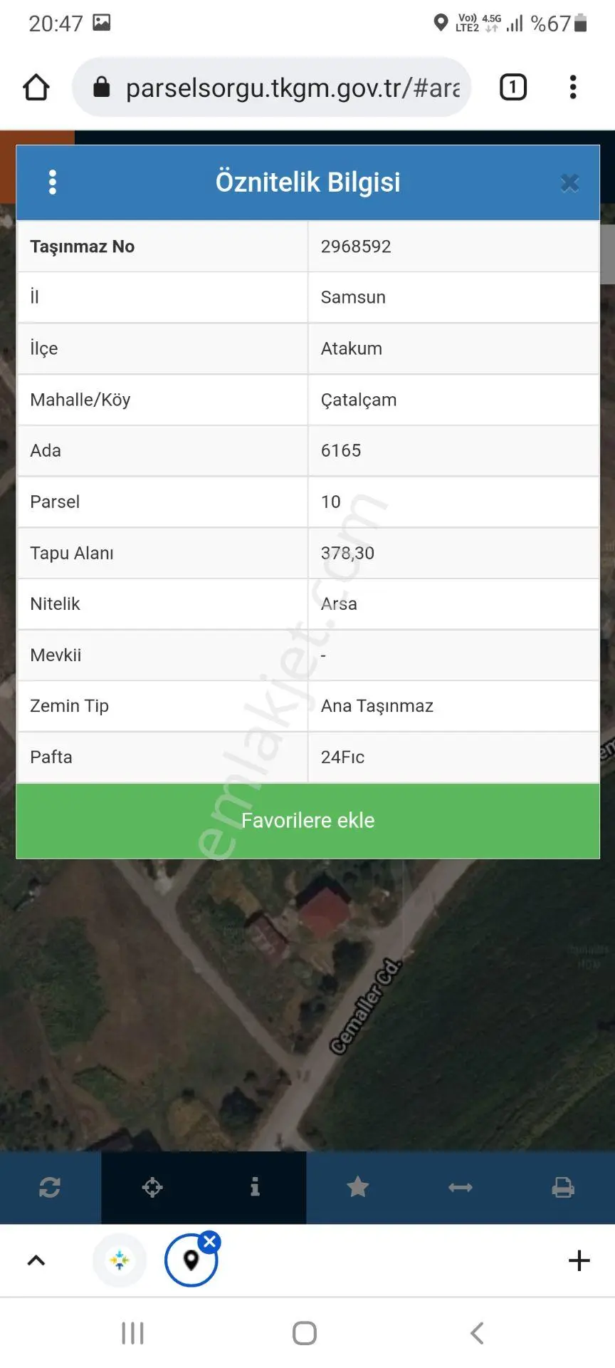 Sahibinden Çatalçamda 4 Kata İmarlı Arsa2