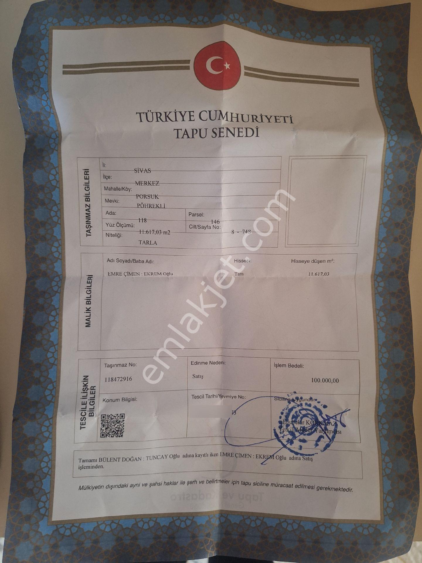 Sahibinden Kuzey Cevreyolu Projesı Bölgesı Tek Tapu