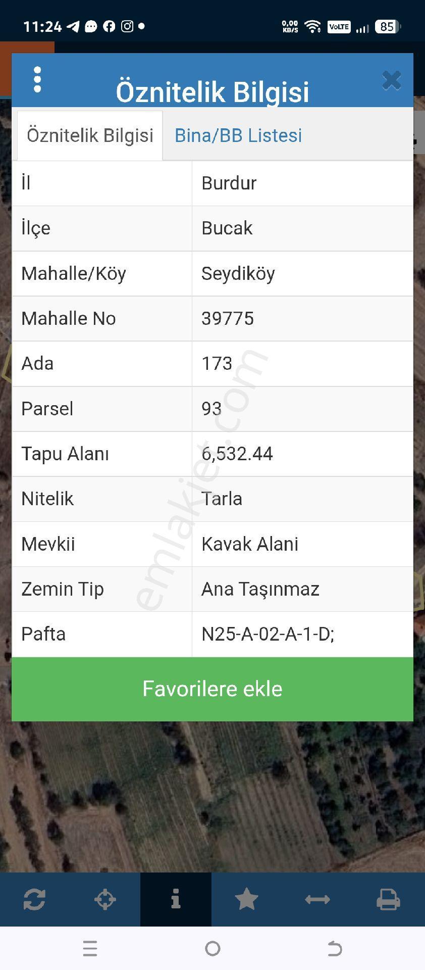 Sahibinden Burdur Bucak Seydiköy Köyiçi Baraj Manzaralı