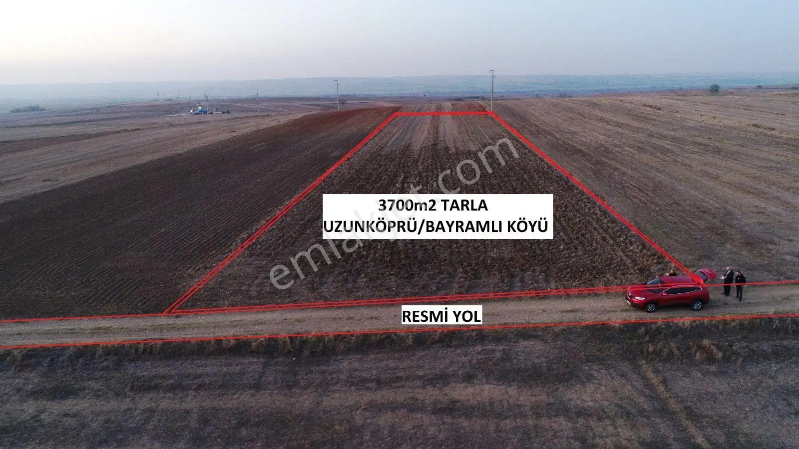 Sahibinden Edirne Uzunköprü Bayramlı Köyünde Yatırımlık Tarla