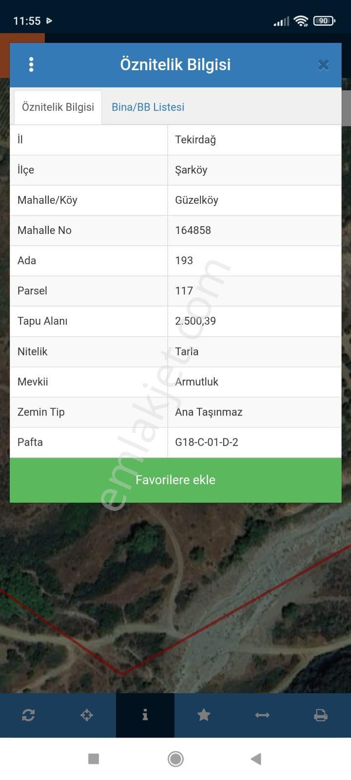 Sahibinden Tekirdağ Şarköy Güzelköy 2,500 Metre İster Tek Tapu İster 500+5 Adet Tapu Alsatılık