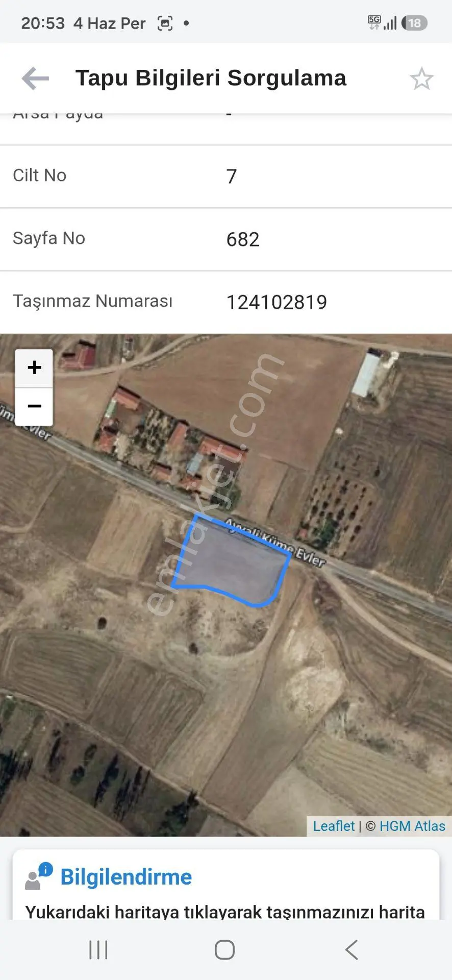 Sahibinden Satılık Tek Tapu