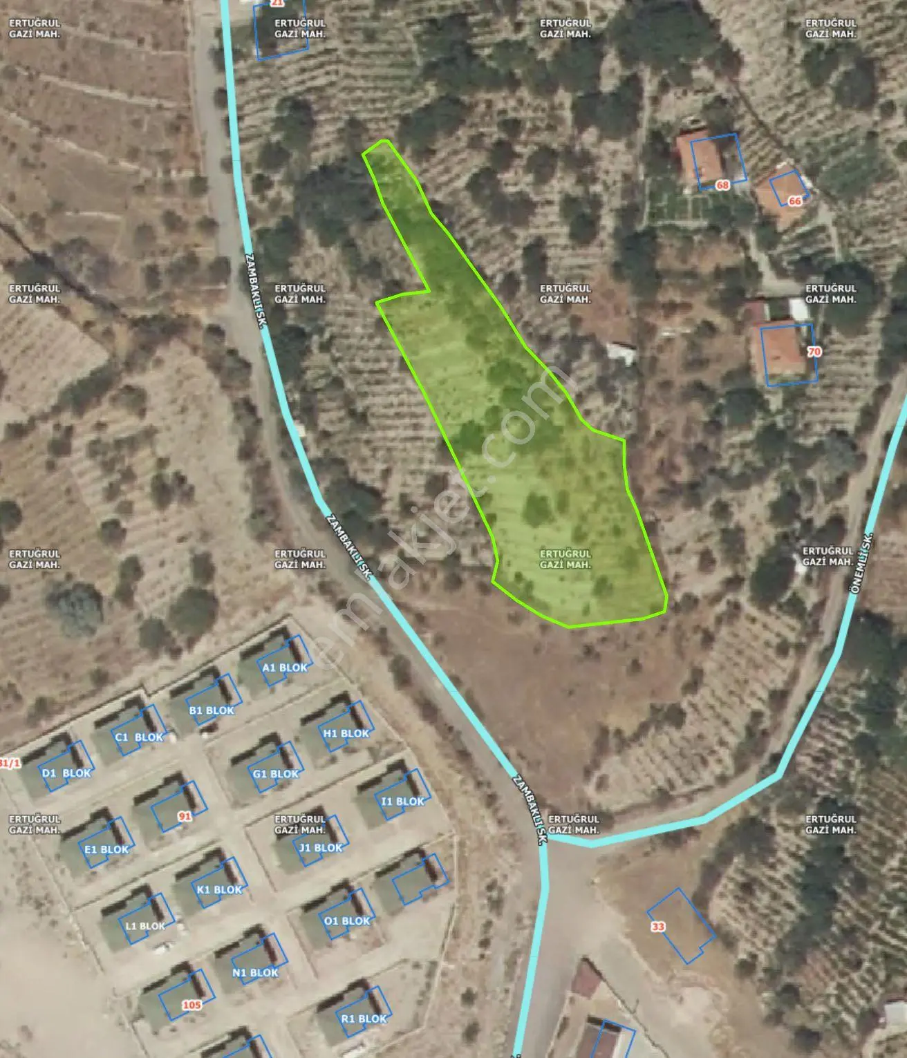Sahibinden Hasbağ Mevki Odtü Koleji Yakınında 1/2 Hisseli İmarlı 1382 M²