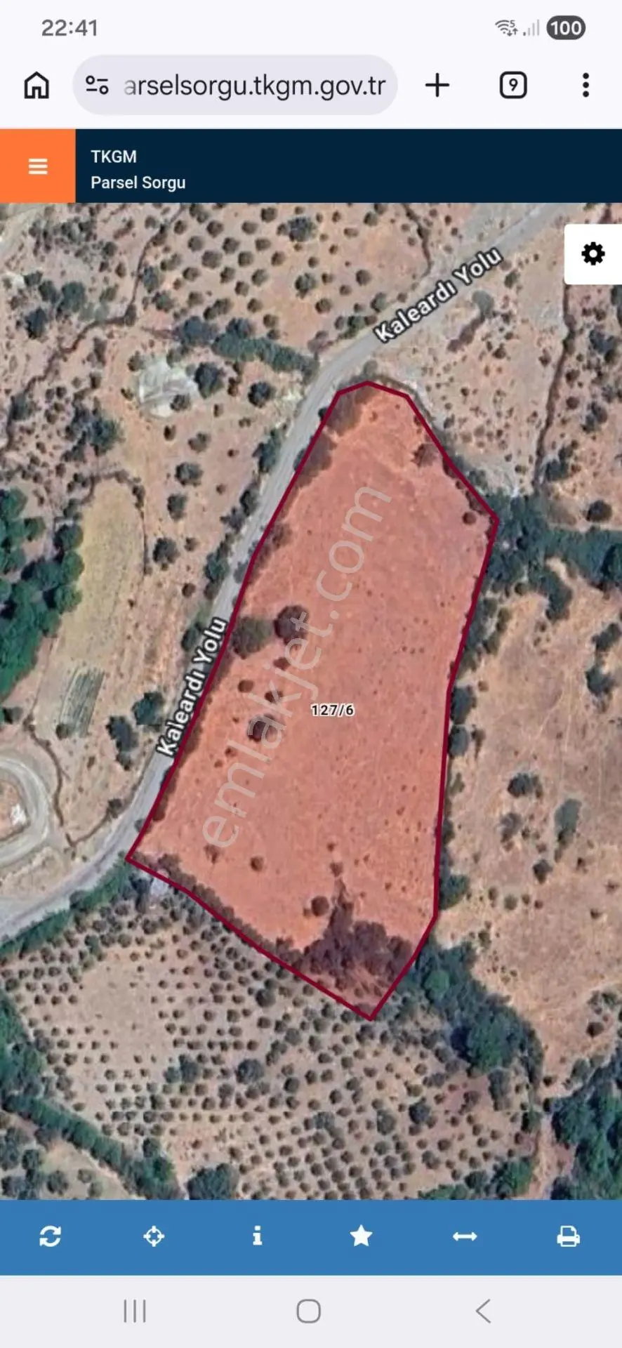 Sahibinden Bergama Kaleardi Köy Girişinde, Yola Geniş Cepheli, 12343m² Arsa.