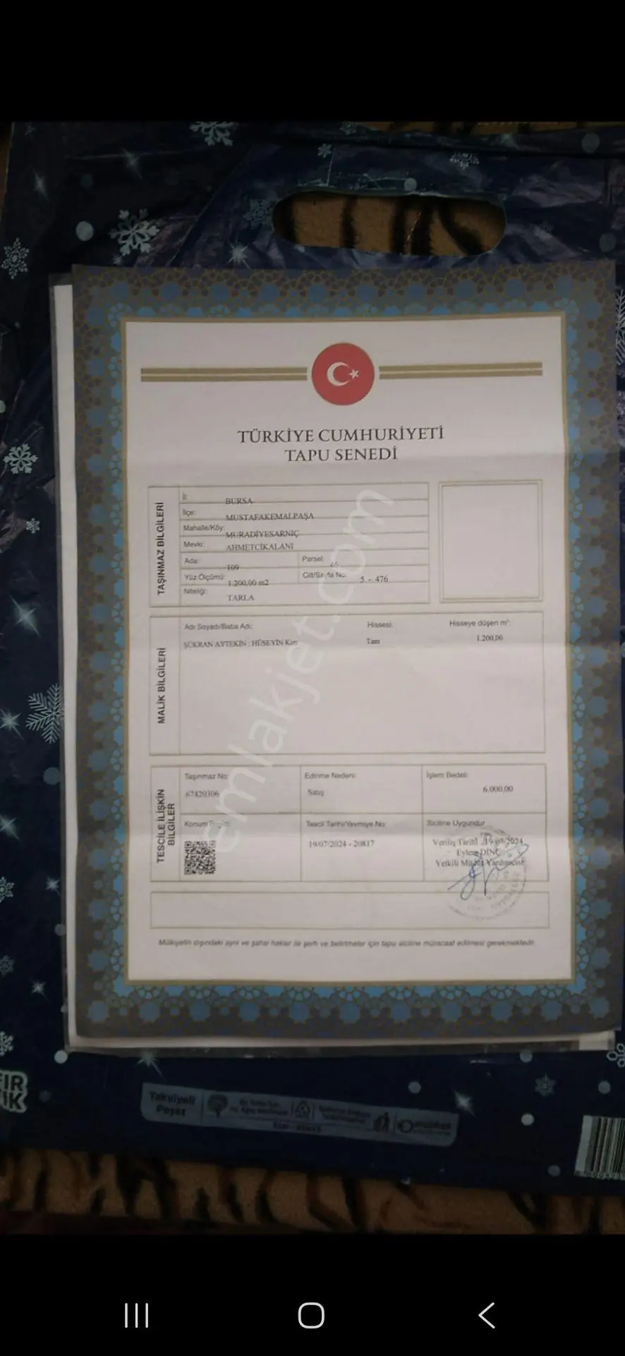 Sahibinden Yerimiz Satılıktır