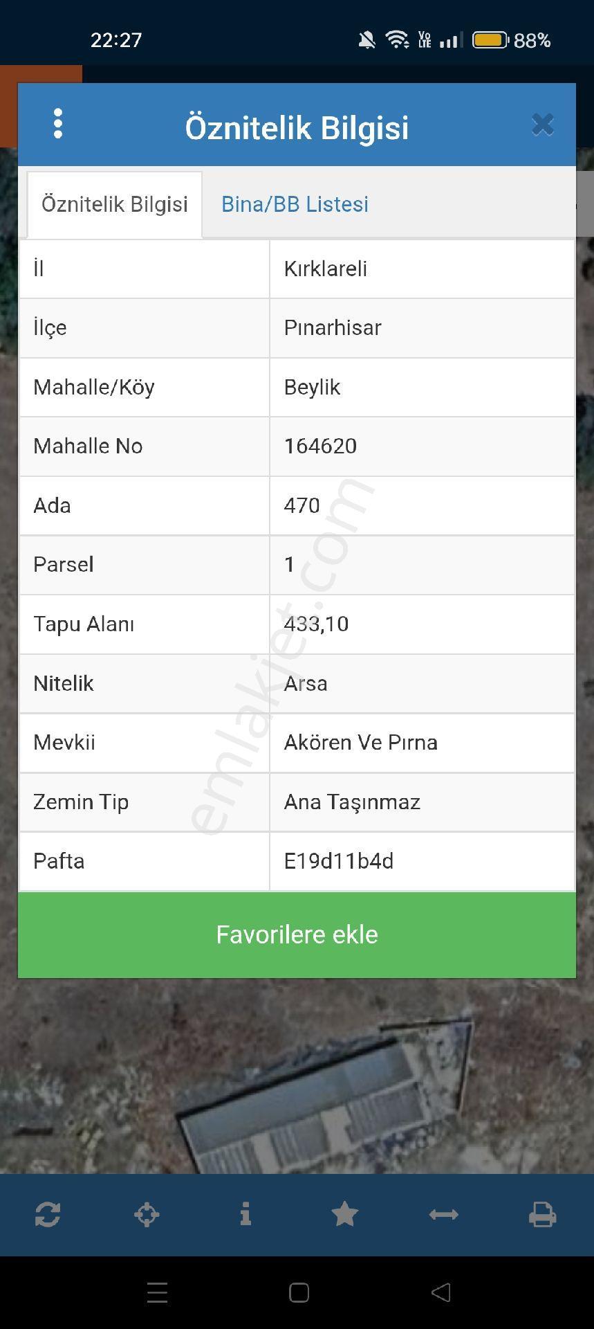 Sahibinden 433 Metre İmarlı Arsa Sahibinden Acil Satılık