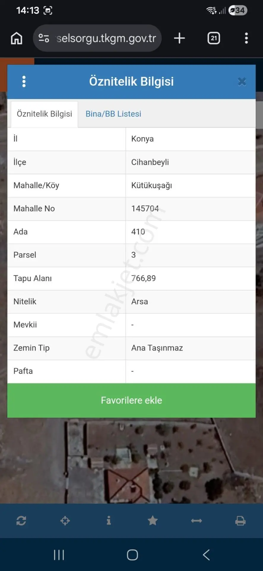 Sahibinden Kütükuşağı Mahallesi'nde Sahibinden 766 M² Konut İmarlı Satılık Arsa. Pazarlık Payı Vardır!