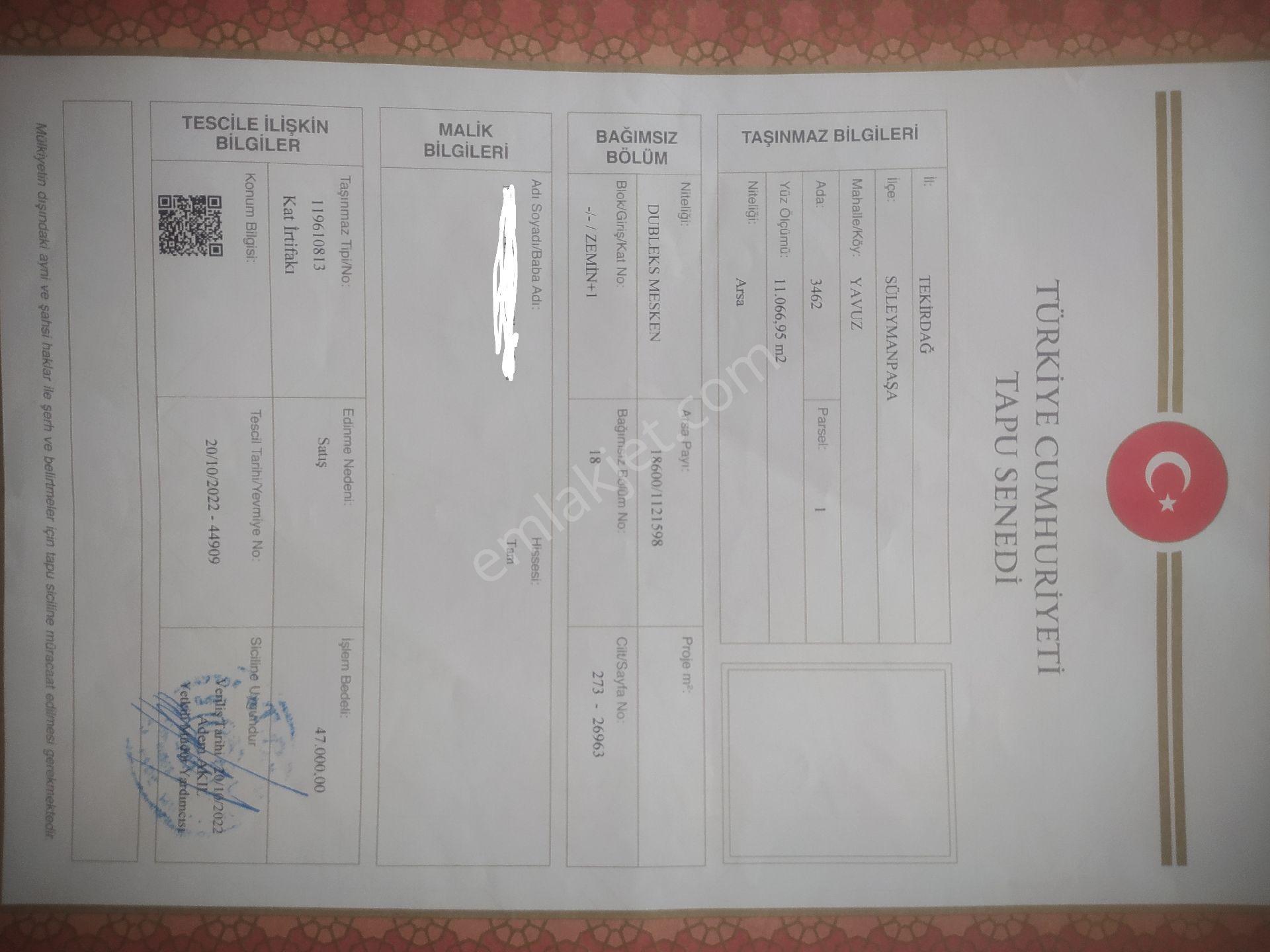 Sahibinden Satılık Arsa