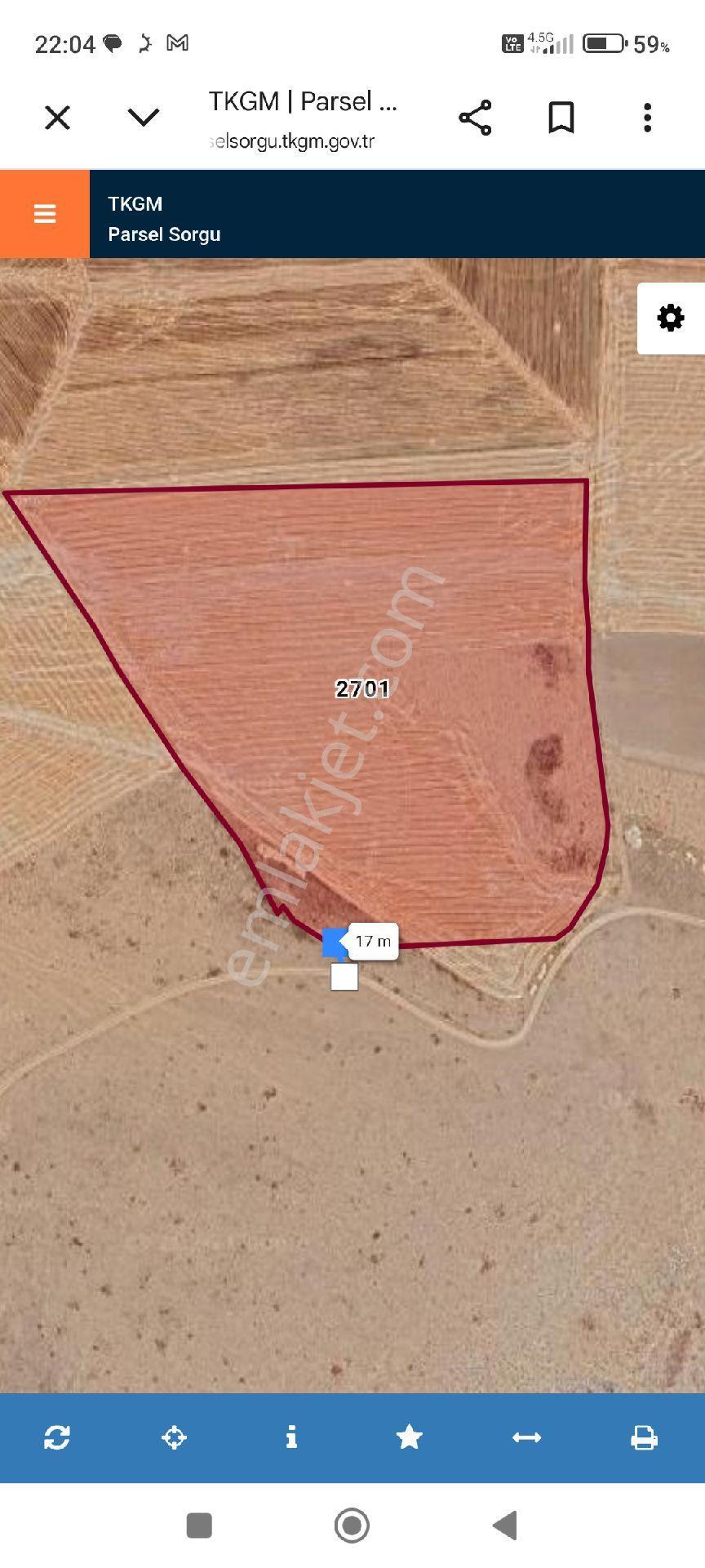 Sahibinden Konya Sarayönü Özkent'te 55.000 M² Ekilir Dikilir Tarla | Takaslı