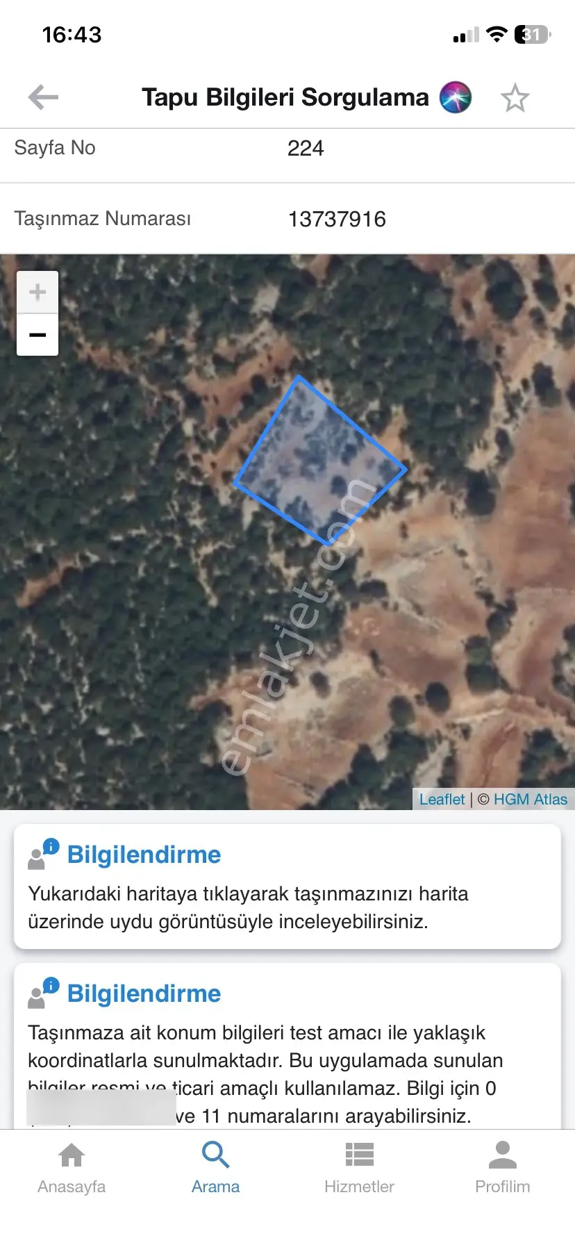 Sahibinden Mersin Kösereli Tek Tapu
