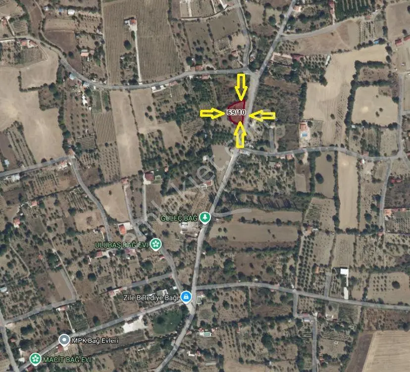 Sahibinden Yol Üzerinde 1 Dönüm Bağ