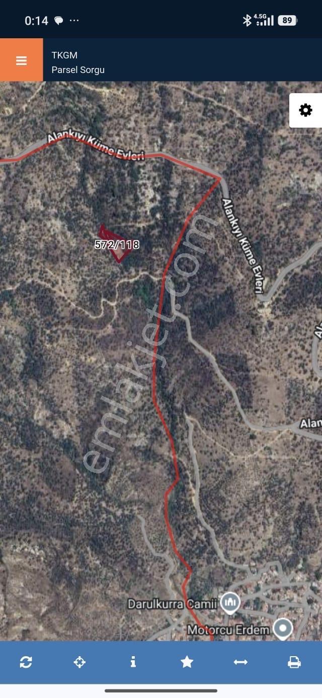 Sahibinden 2158 M2 Yol Üstü Zeytinlik Müstakil Tapulu