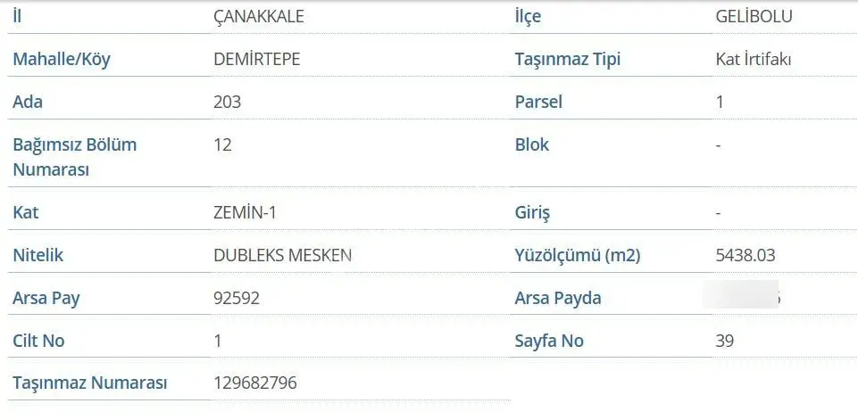 Gelibolu Demirtepe 236 Metrekare Sahibinden Satılık Arsa