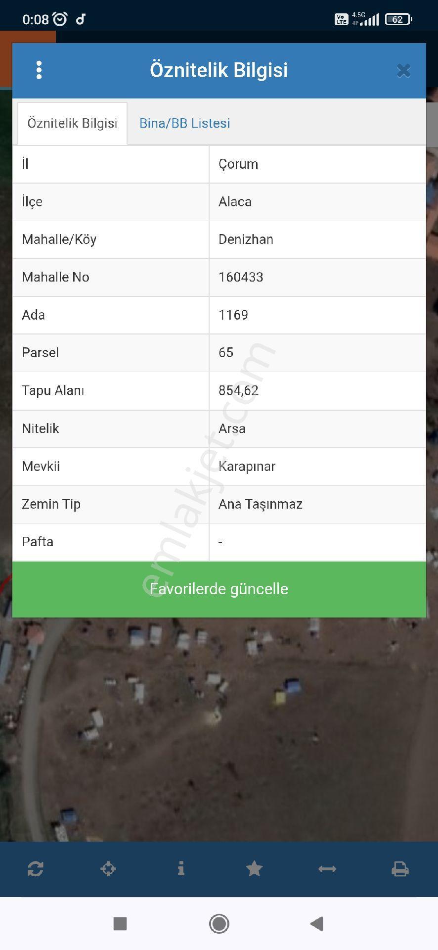 Sahibinden Konut+ticari 7 Kat İmarlı Kupon Arsa Çorum Alaca