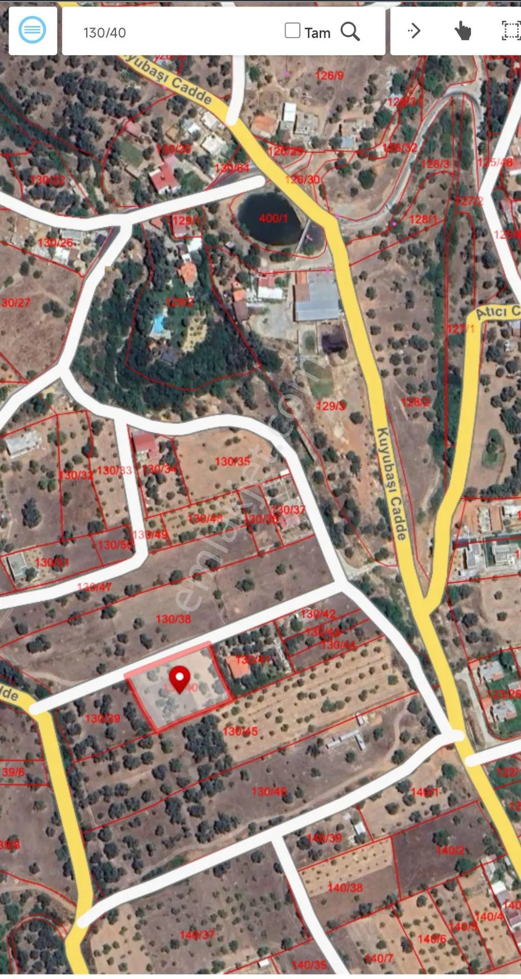 Sahibinden Bodrum Yalıçiftlik’te , 2.083 M² ,%3 İmarlı Sahibinden Tarla