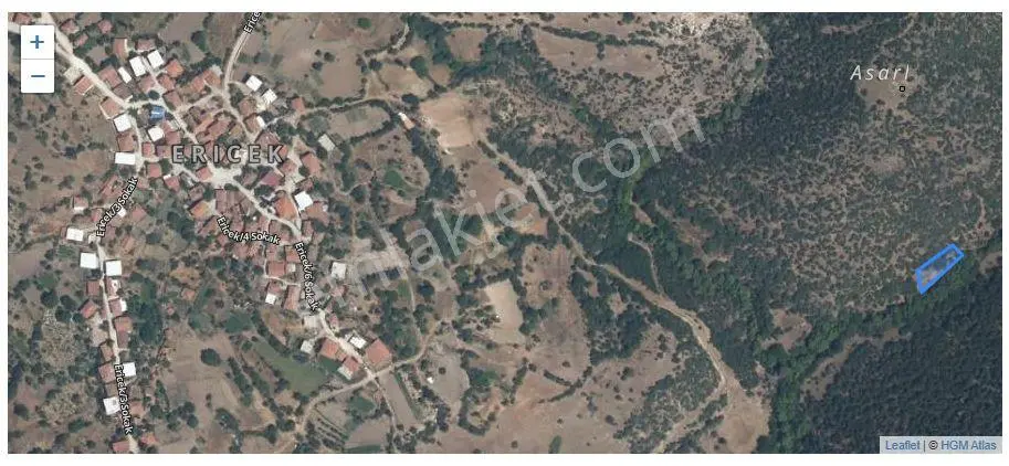 Sahibinden Büyükorhan Ericek'te Köy Dibinde 624 M² Tek Tapu Yatırımlık Yer