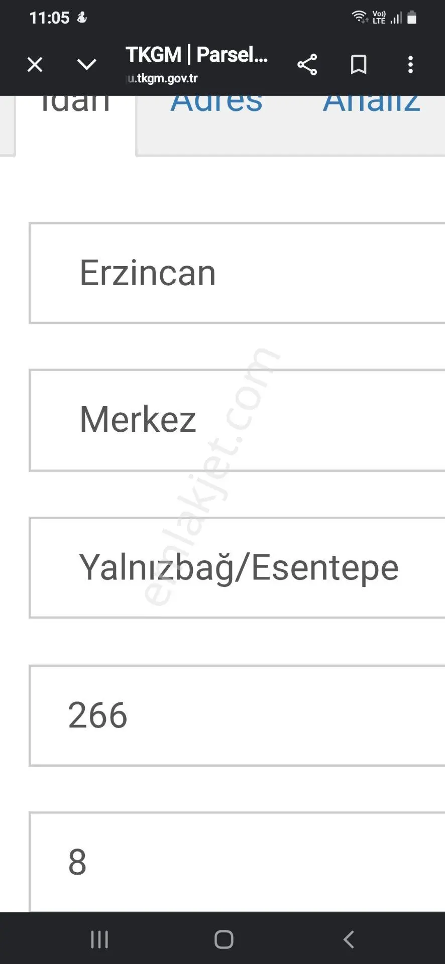 Sahibinden Erzincan Yalnızbağda Anayola Sıfır 2 Hissenin Yarısı