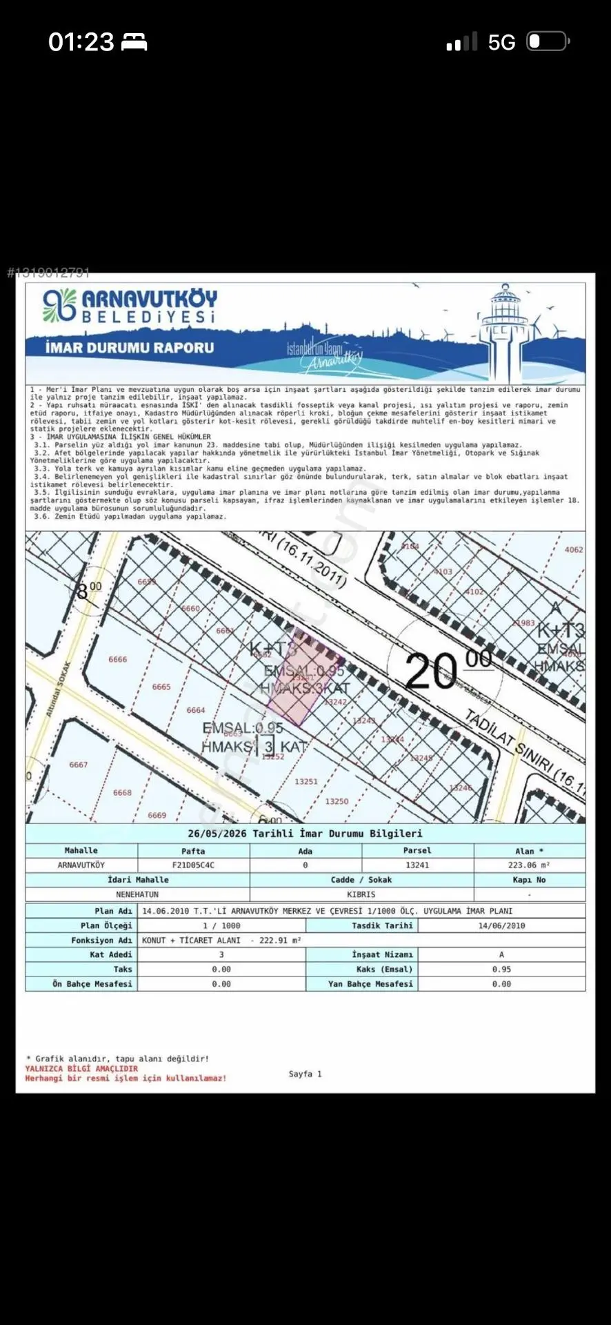 Sahibinden Arnavutköy Nenehatun Ana Cadde Cepheli 223 M² Konut+ticaret Arsa