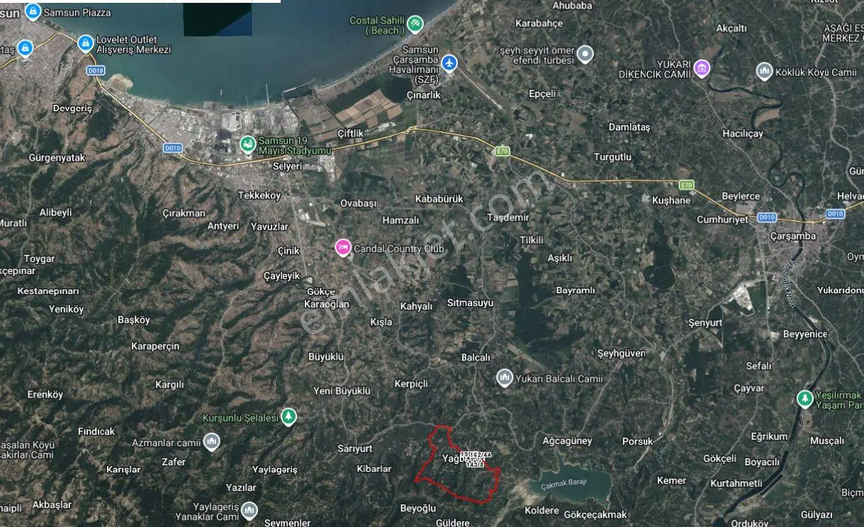 Sahibinden 41.000 M² İçinde: 7 Odalı Ev, 33 Dönümü Fındıklık, 2 Değirmen, Marangoz, 2 Ahır (tekkeköy/yağbasan)