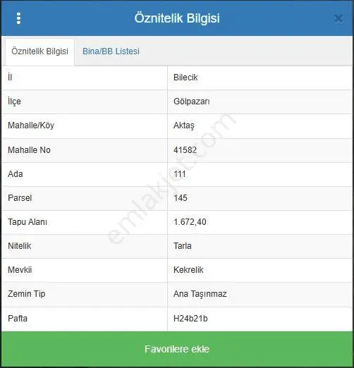 Sahibinden Yatırımlık 1.6 Dönüm Tarla Fırsatı! - Sahibinden!
