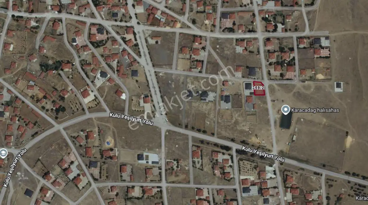 Sahibinden Konya/kulu Karacadağ Mahallesi'nde Satılık Köy Girişi, Merkezi Konumlu İmarlı Arsa