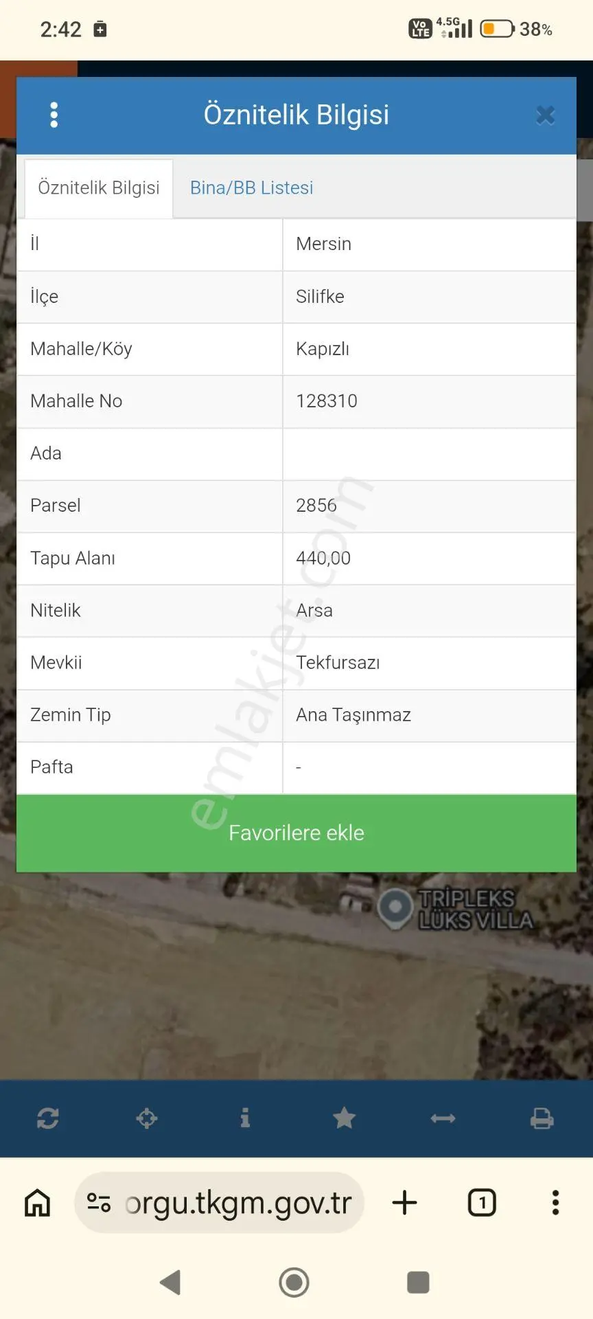 Sahibinden Kapızlı Bakanlıklar Caddesi Nde Satılık Villalık Arsa