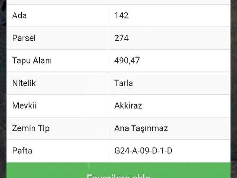 Kandıra kaymazeriklide satılık arsa