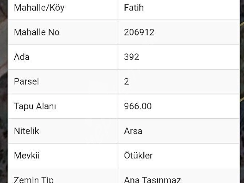 GÜMÜŞOVADA SATILIK 4 KAT %45 İMARLI 966 m2 PARSEL