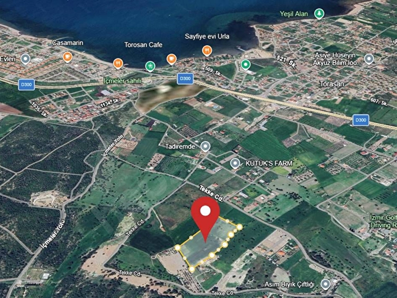 URLA İÇMELER'DE SAHİBİNDEN PİYASA ALTINDA YATIRIMLIK TARLA!