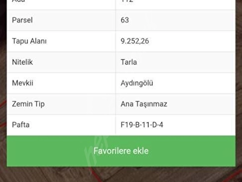 SAHİBİNDEN TEK TAPU TARLA