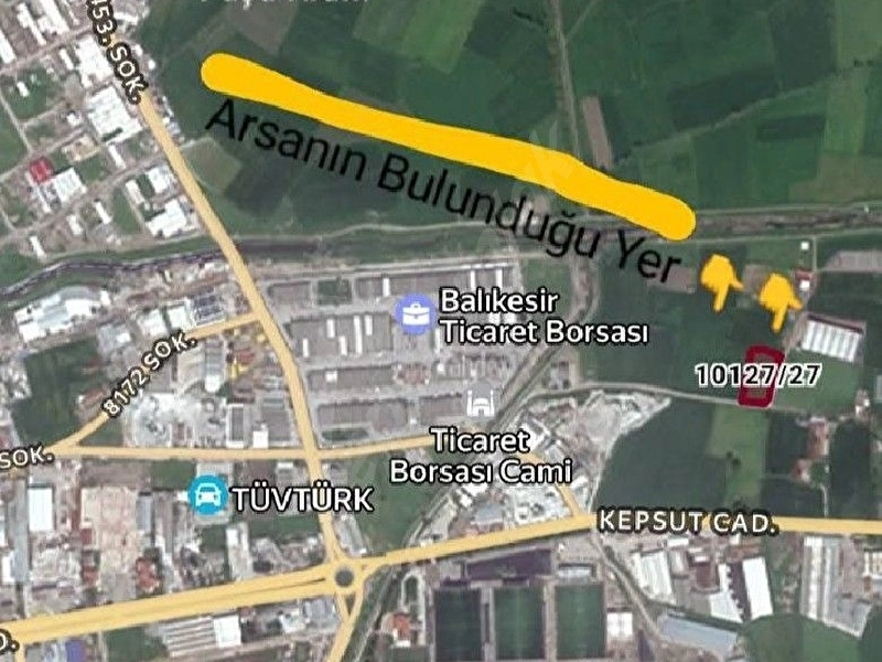 Balıkesir Merkez Altıeylül Gümüşçeşme Sanayide İmara Sıfır Yatırımlık Arsa