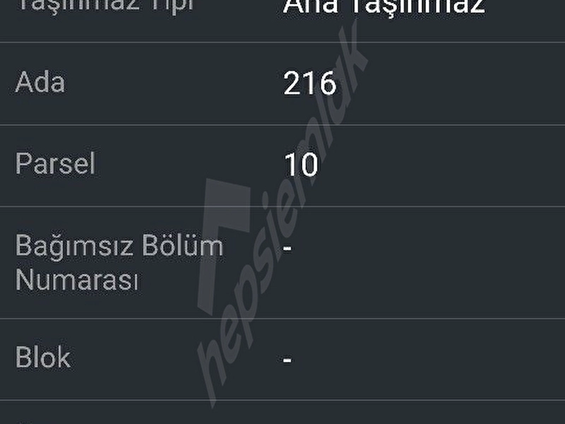 Tarla Tek tapulu yolu mevcut