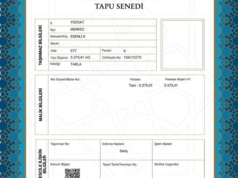 ESENLİDE SULAMA SAHASINDA YOLA CEPHELİ TARLA
