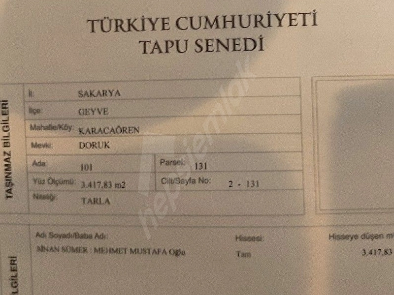 bahçem olsun istersen..