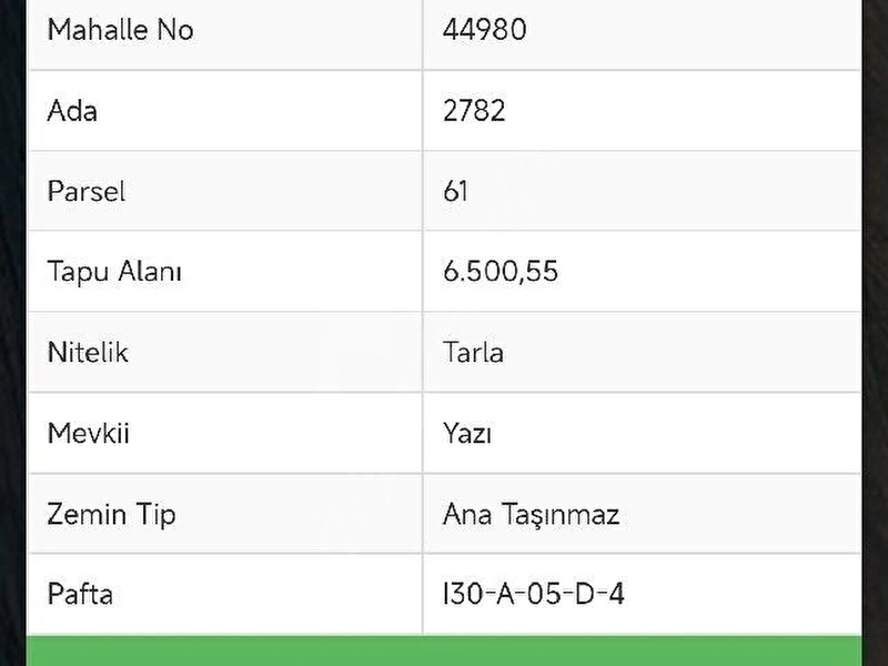 SAHİBİNDEN BÜYÜK GETİRİLİ TEK TAPU ARSA