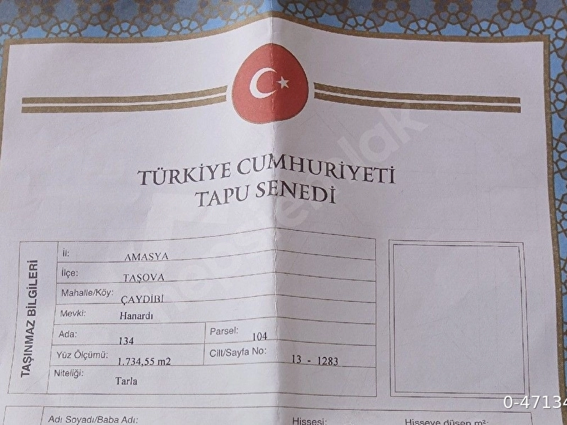 Ev yapımına uygun tarla