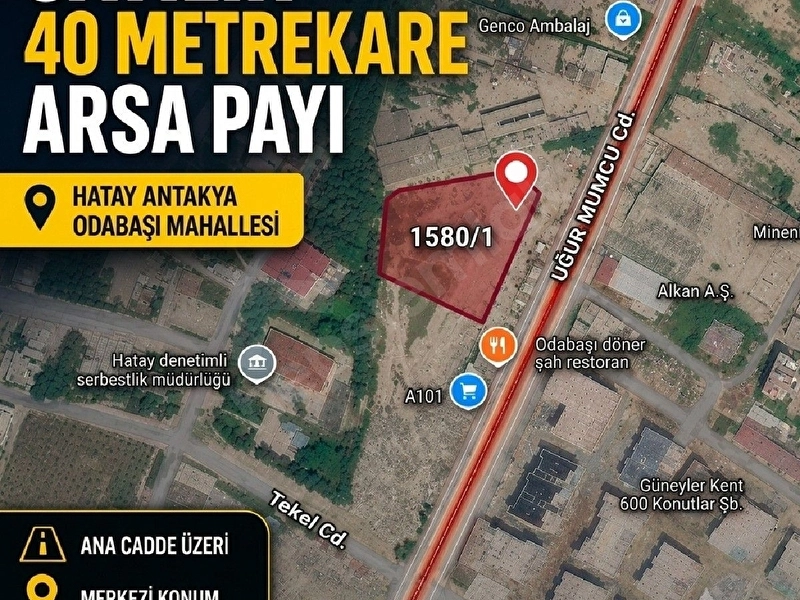 ODABAŞI MAHALLESİNDE SATILIK ARSA PAYI