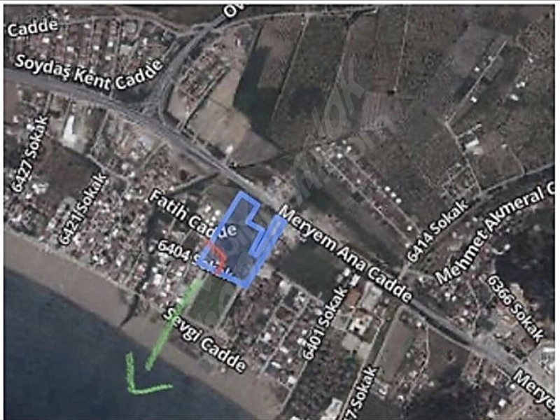 Denize 100 m. Satılık arsa
