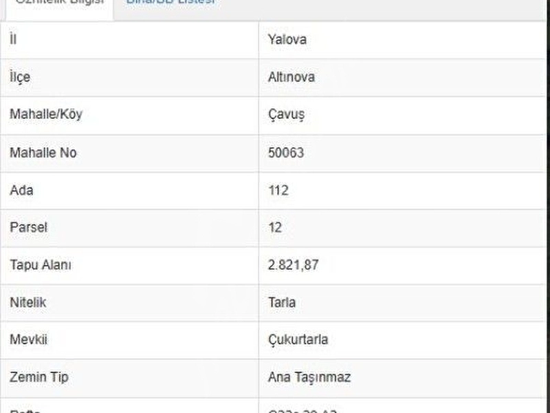 Yalova Çavuşköyde Yatırımlık Tarla