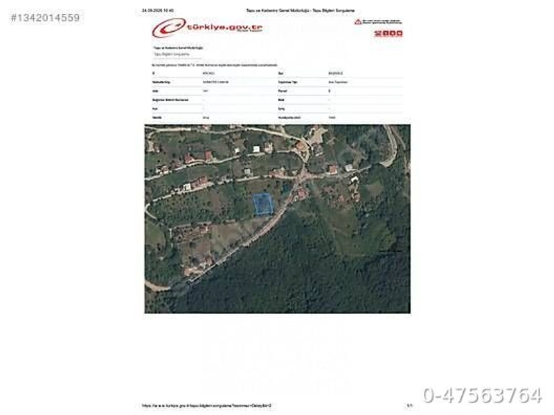 Servetiye Cami köy merkezinde 1.000 m² imarlı arsa