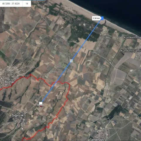 Uygun fiyatlı köye 500 m müstakil tarla